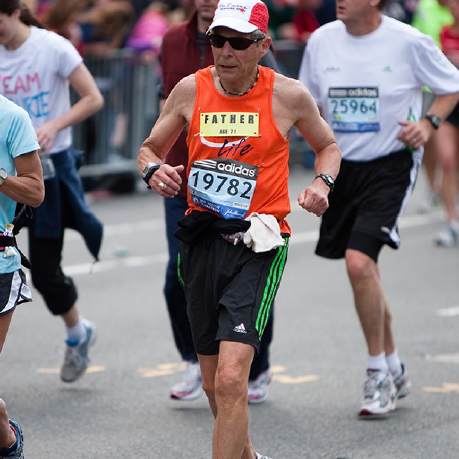 Man running in marathon. Credit: Getty Images