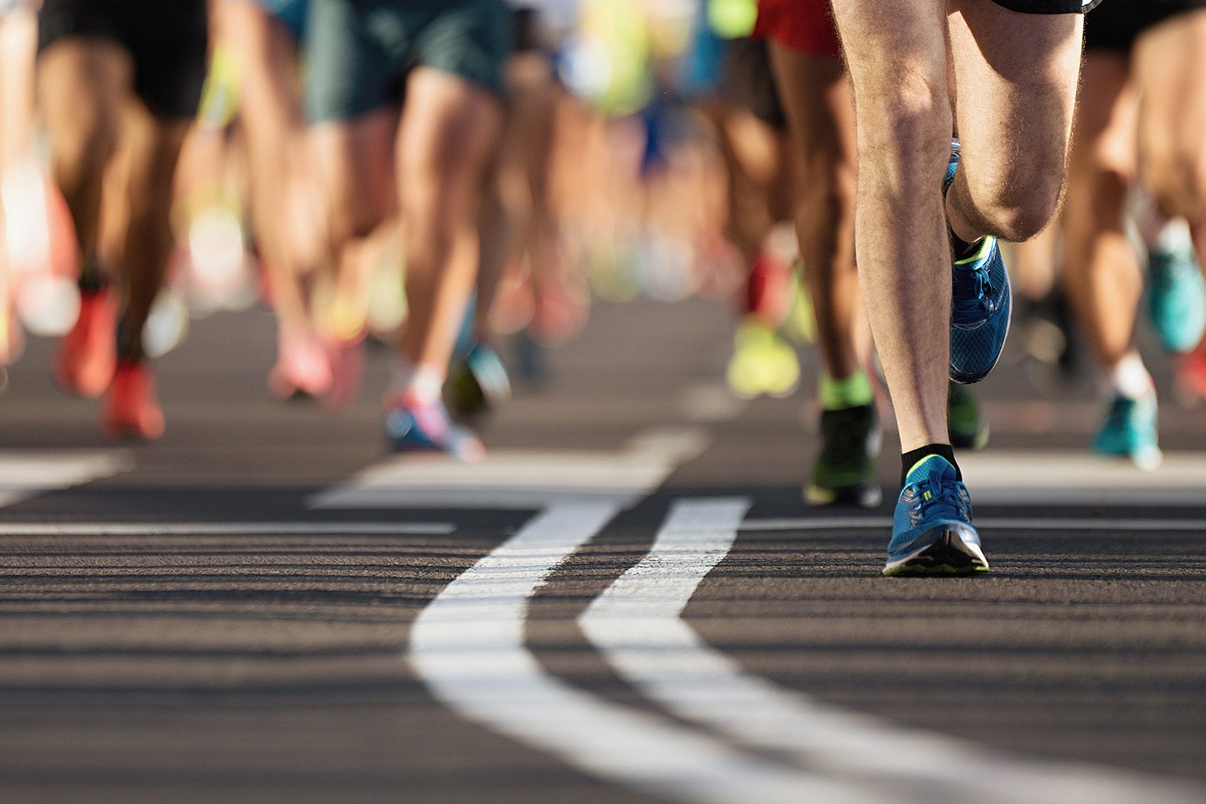 Runners on road. Credit: Getty images