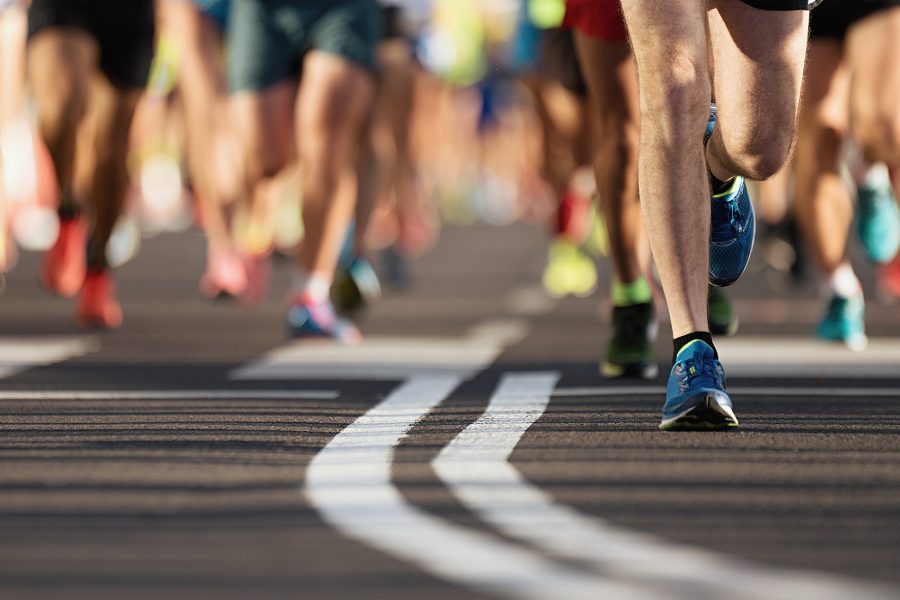 Runners on road. Credit: Getty images