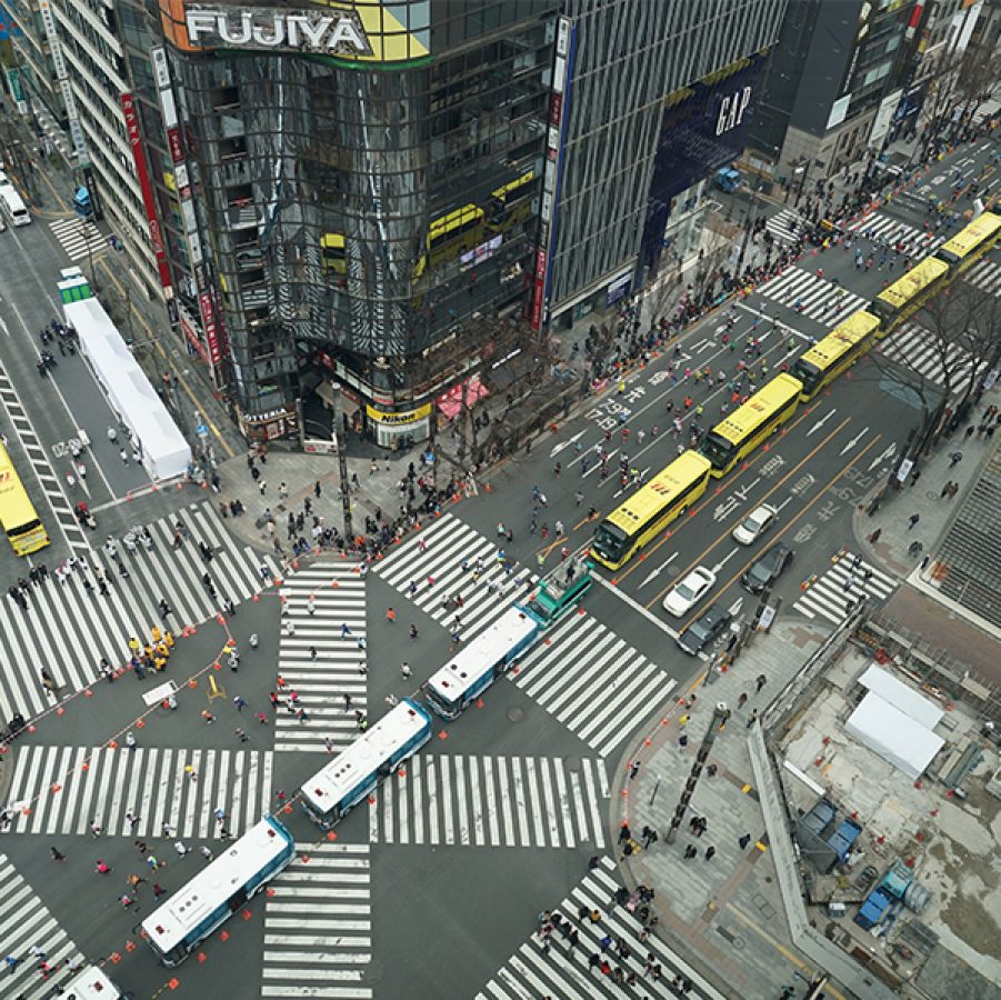 Shibuya Crossing in Tokyo. Credit: Getty Images