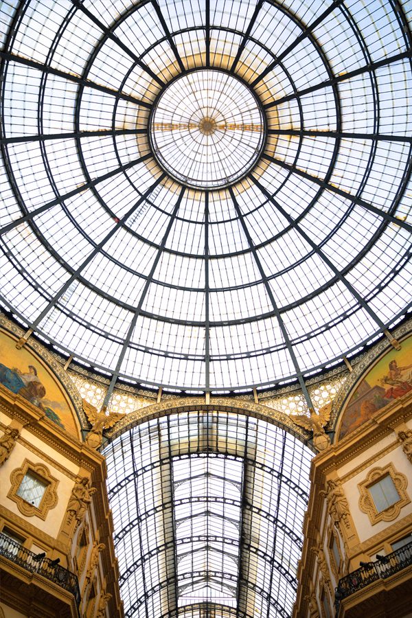 Glass ceiling Galleria Vittorio Emanuele II. Credit: Getty Images