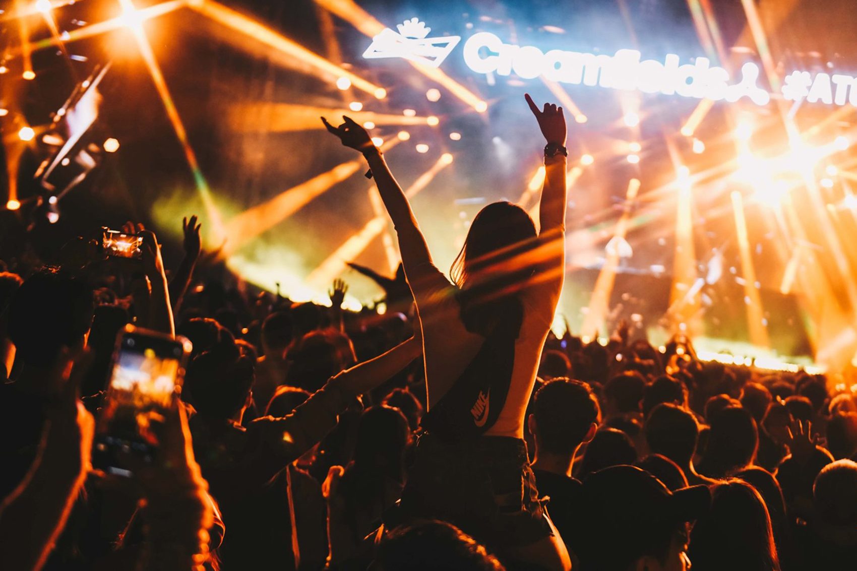 Crowd at Creamfields festival