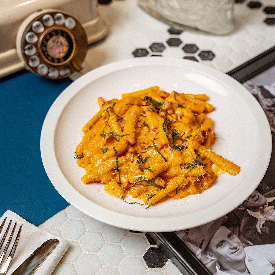 Pici pasta dish