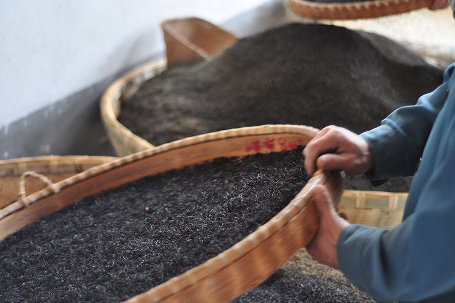 Tea being made