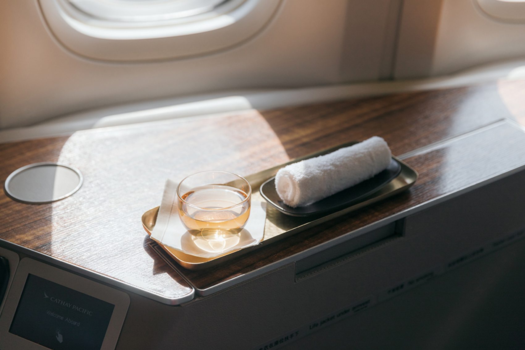 Cathay Welcome tray