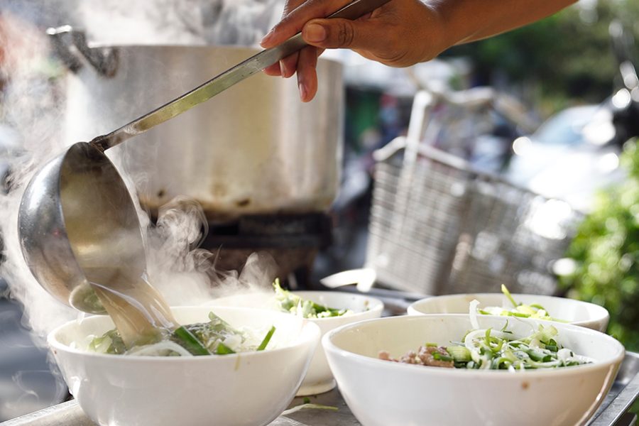 Bowls of hot pho. Credit: Getty Images