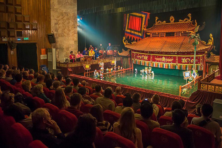 A water puppet show. Credit: Getty Images