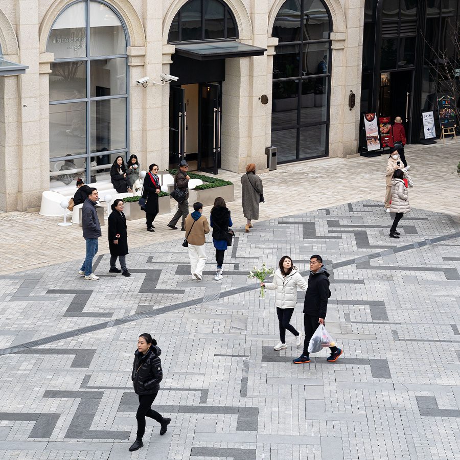 People walking in Shanghai