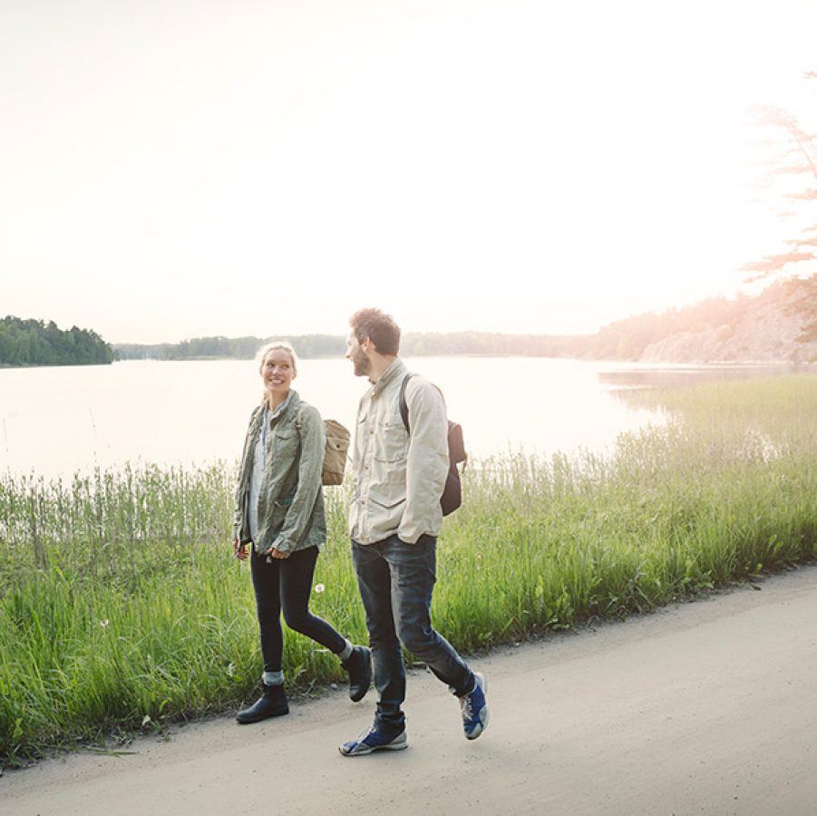 Walking couple. Credit: Getty Images