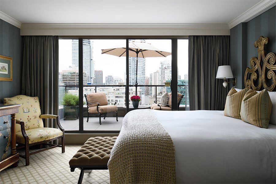 Guest room at Wedgewood Hotel & Spa