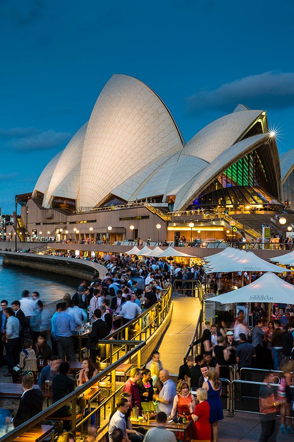 Sydney harbour at night