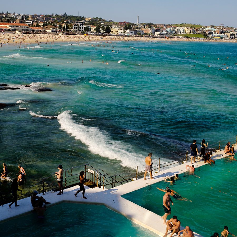 Swimming at Bondi Beach