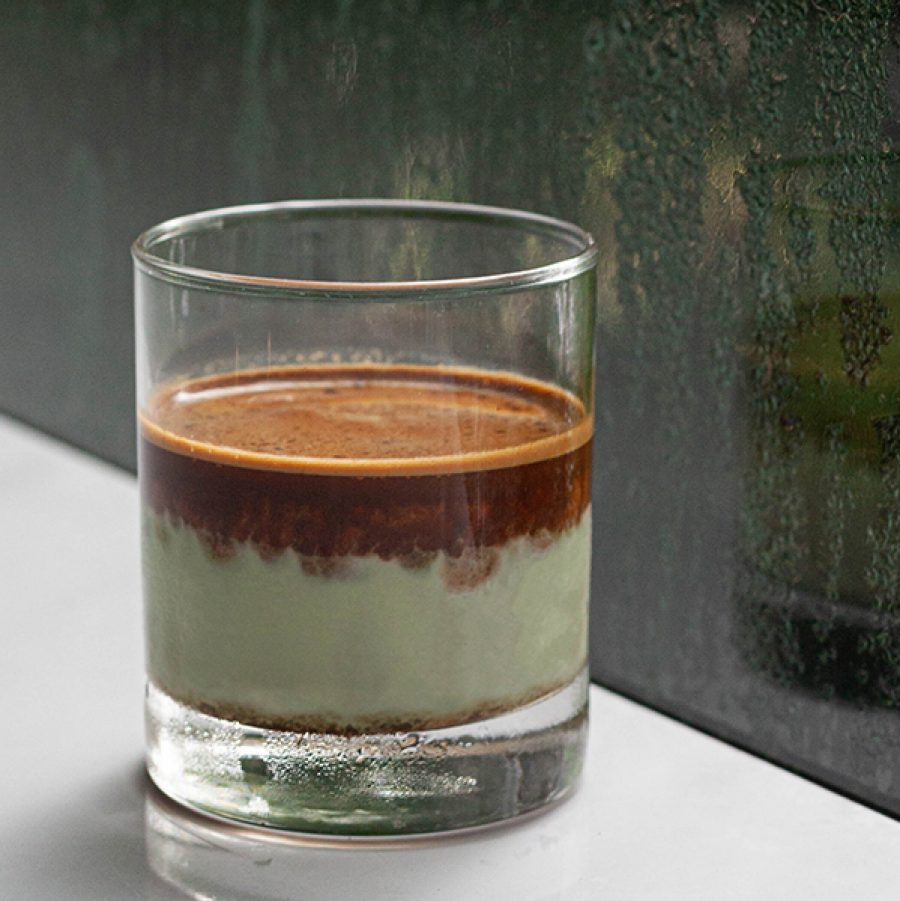 Avocado coffee drink at Graph Ground Chiang Mai