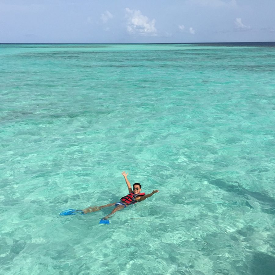 Swimming is Kinson Wong's favourite activity