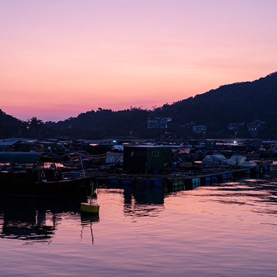 Lamma Island at sunset. Credit: Tugo Cheng