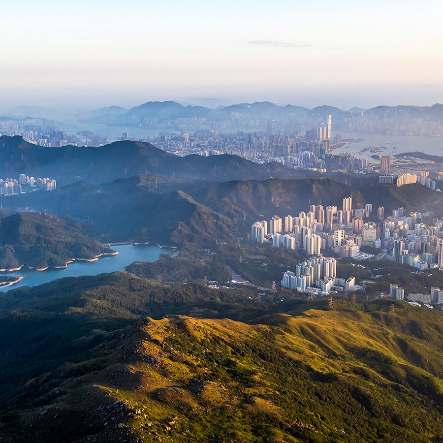 Hong Kong's skyscrapers next to the water. Credit: Tugo Cheng