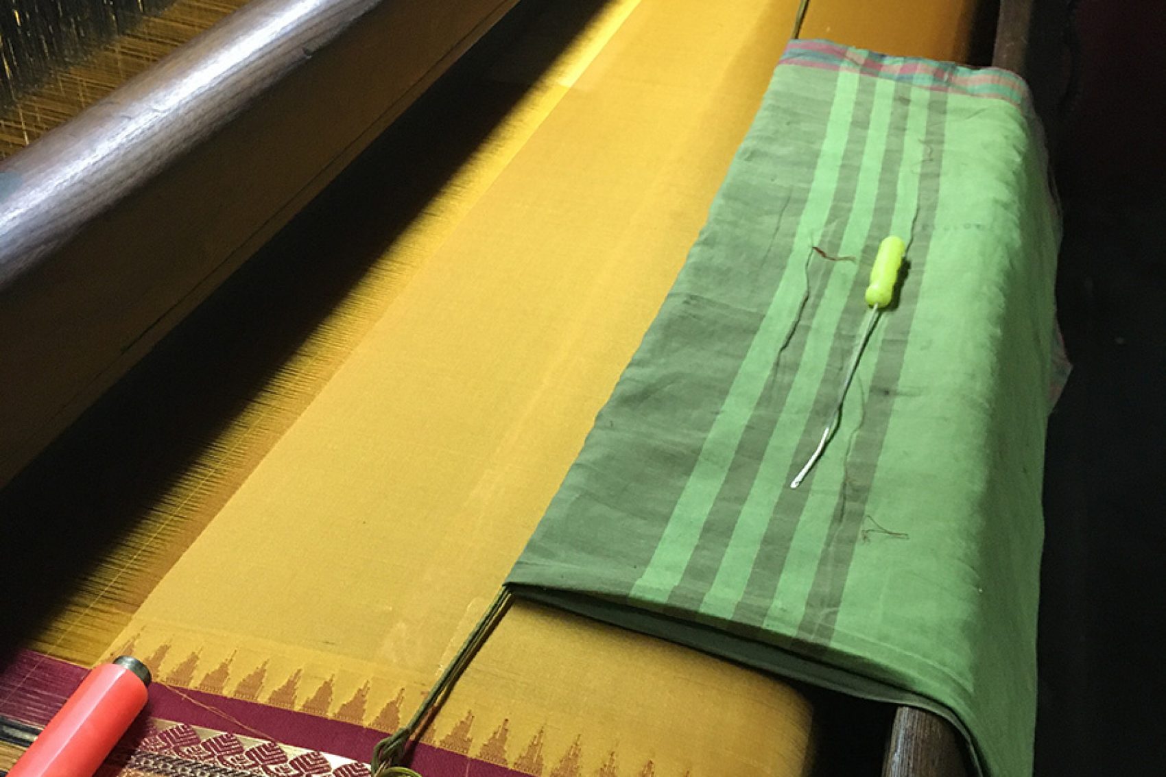 Silks and cottons at a textile shop. Courtesy image