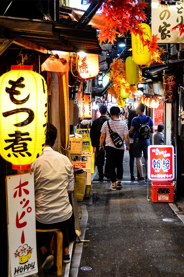 Tokyo nightlife street