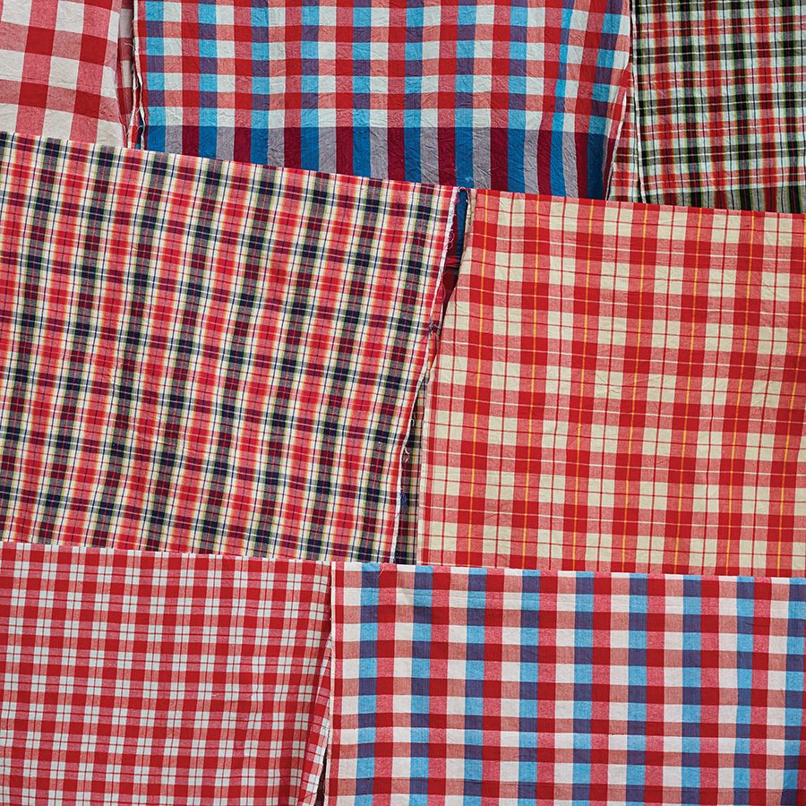 Nylon plaid textiles