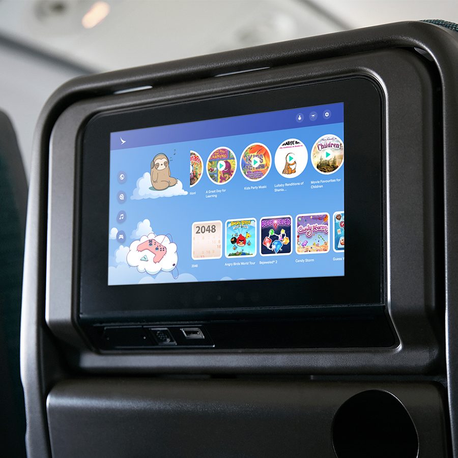 New inflight entertainment games