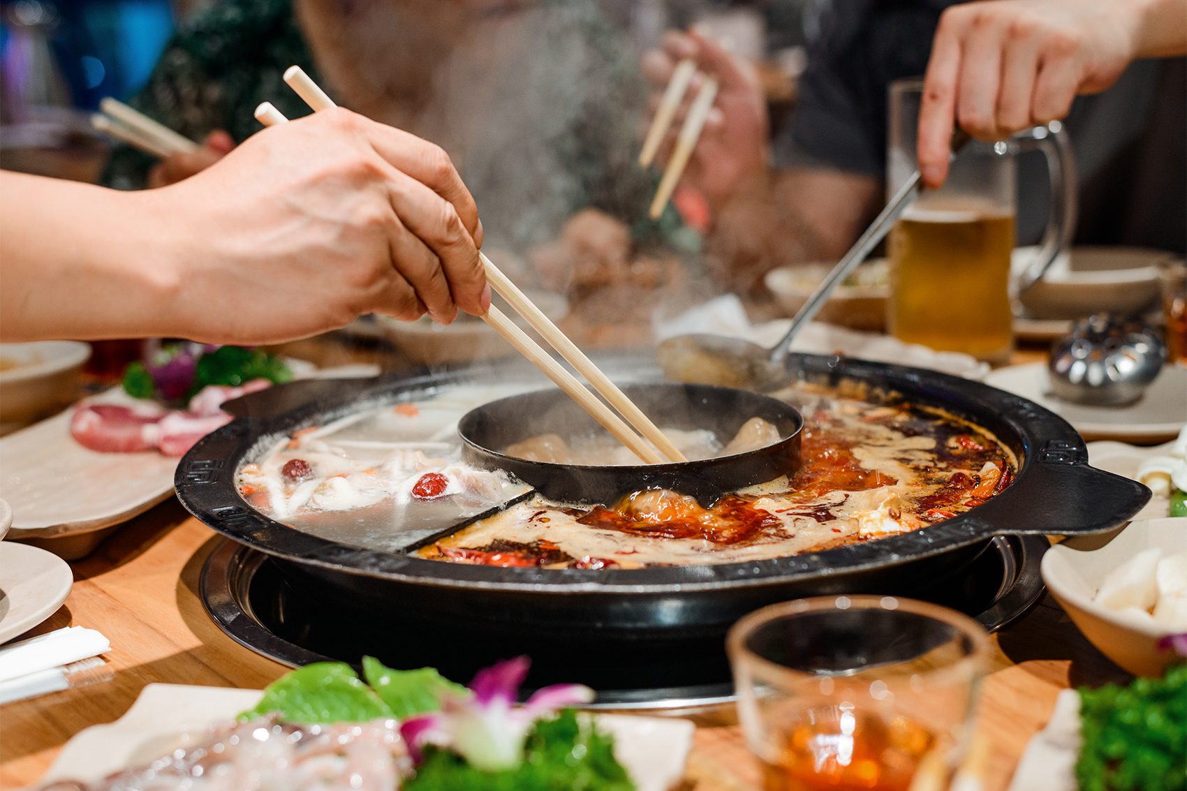 Hot pot in Hong Kong