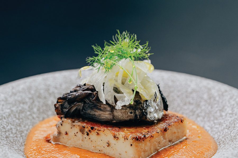A tofu dish in sauce