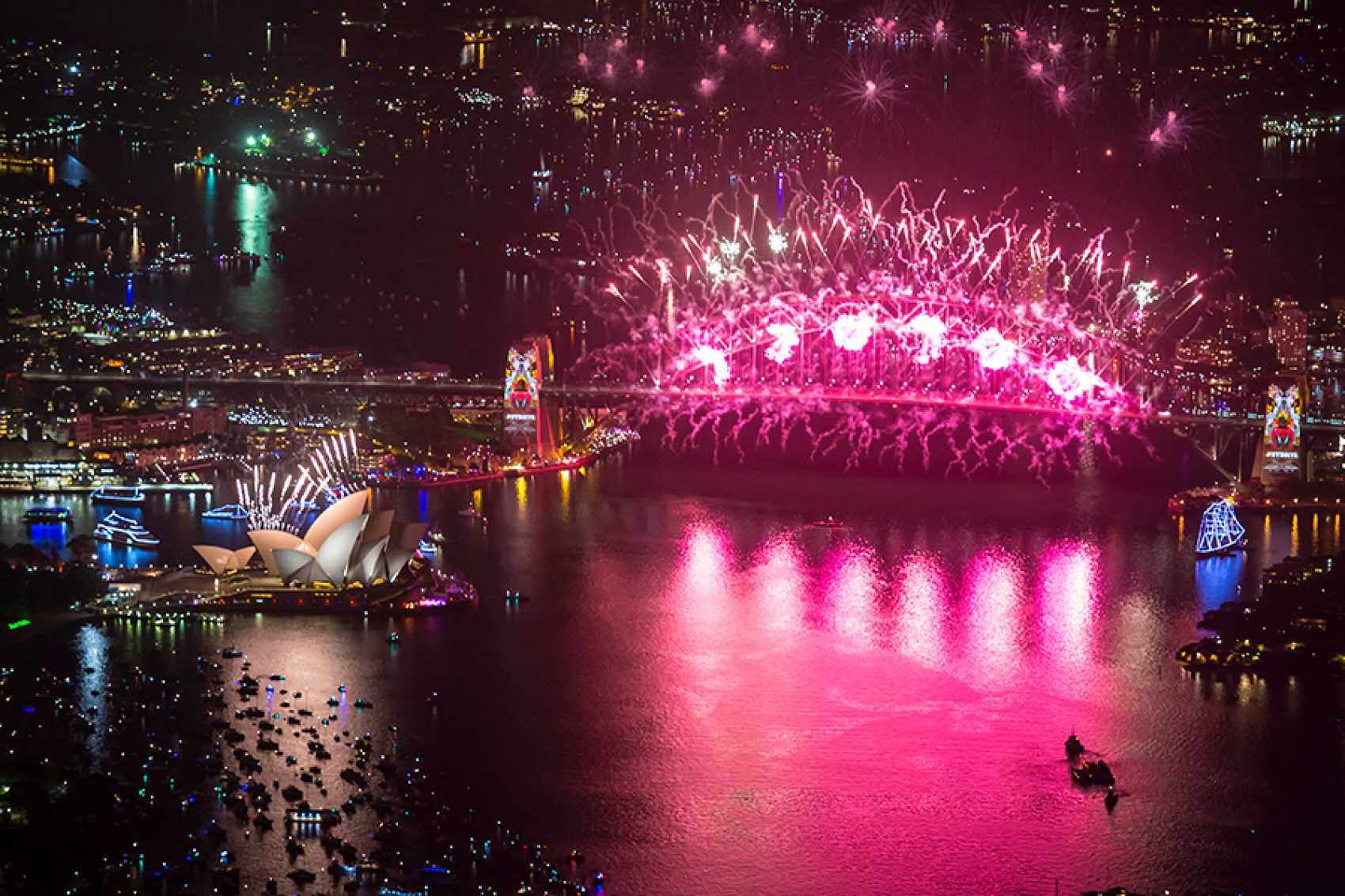 NYE fireworks. Credit: Getty Images