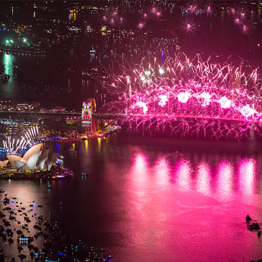 NYE fireworks. Credit: Getty Images