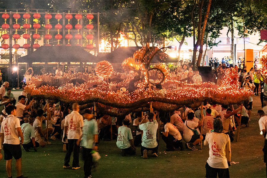 Fire dragon dance. Credit: Getty Images