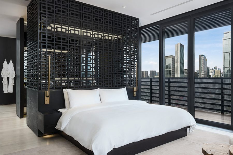 The Temple House Chengdu bedroom
