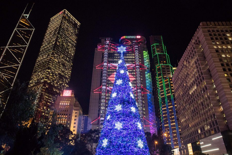 Christmas decorations in Hong Kong