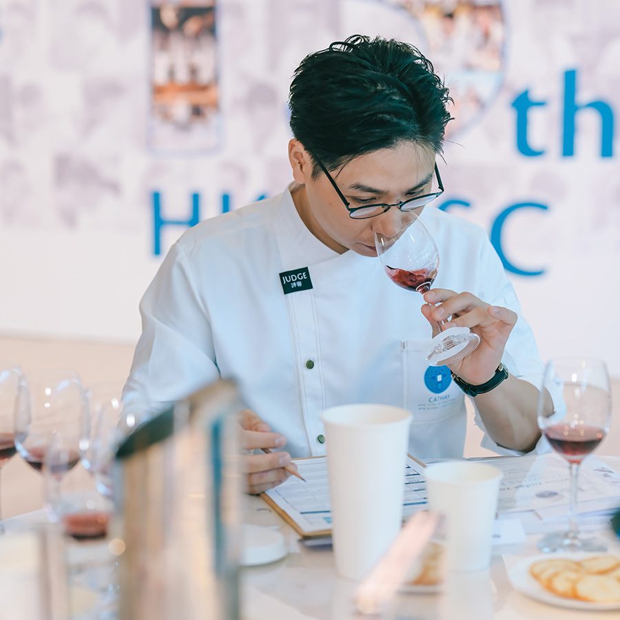 Cathay Hong Kong International Wine Competition sniffing