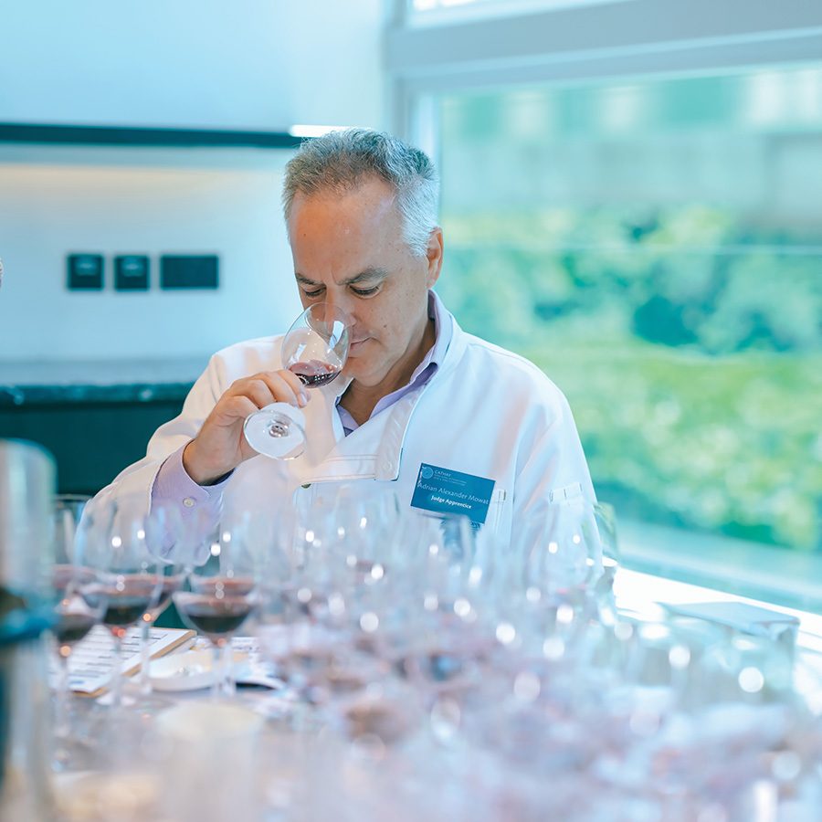 Cathay Hong Kong International Wine Competition sniffing