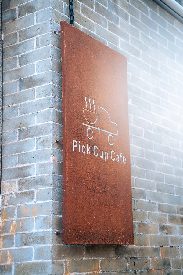 Pop up cafe sign, Zhuhai
