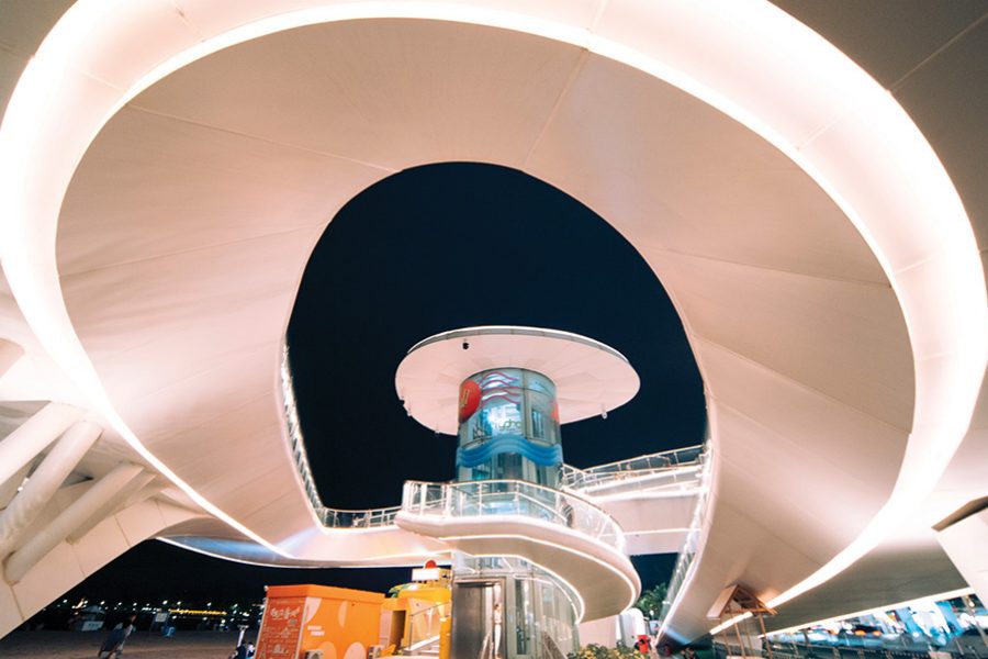 Zhuhai city balcony