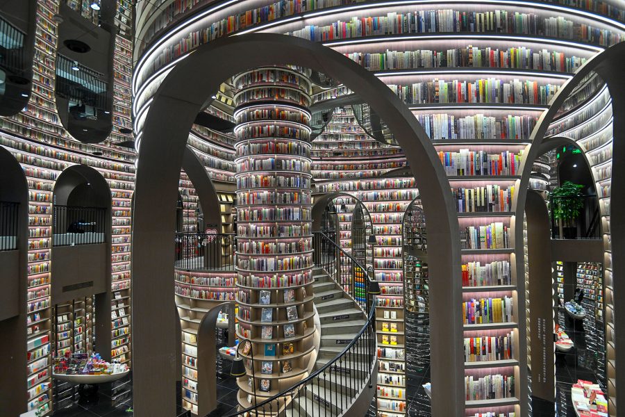 Zhongshuge Bookstore   Dujiangyan, Chengdu, China. Credit: Getty Images