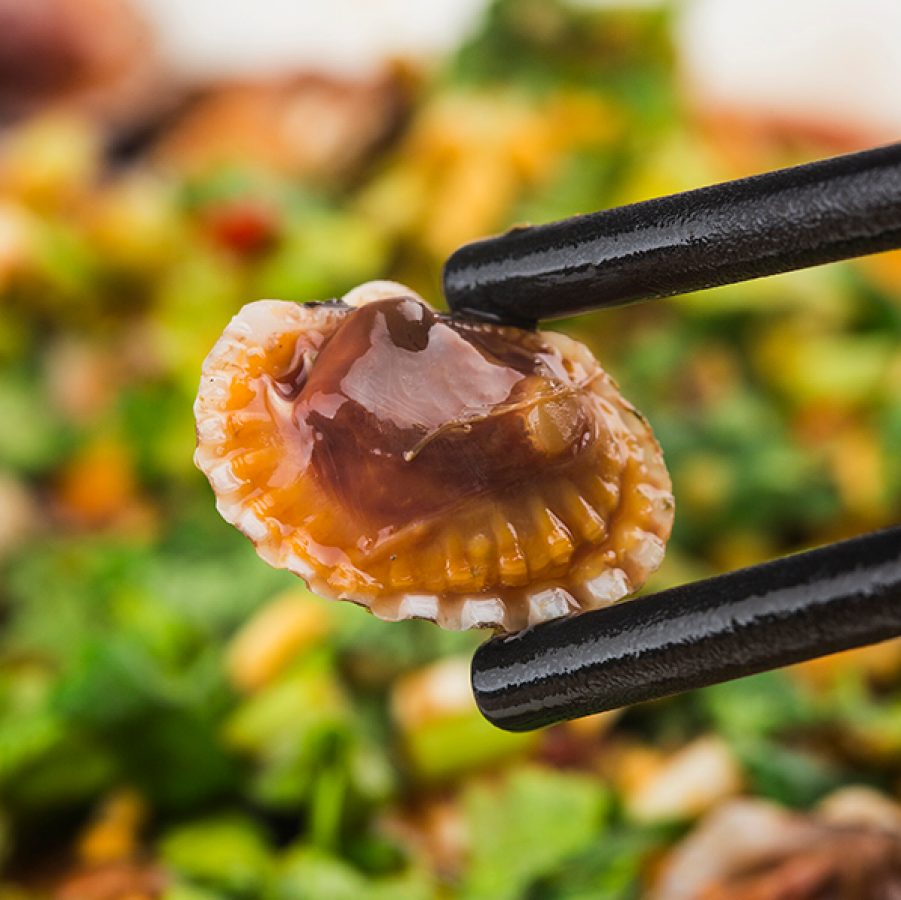 Pickled blood clams at Qing Jia Mu Restaurant 