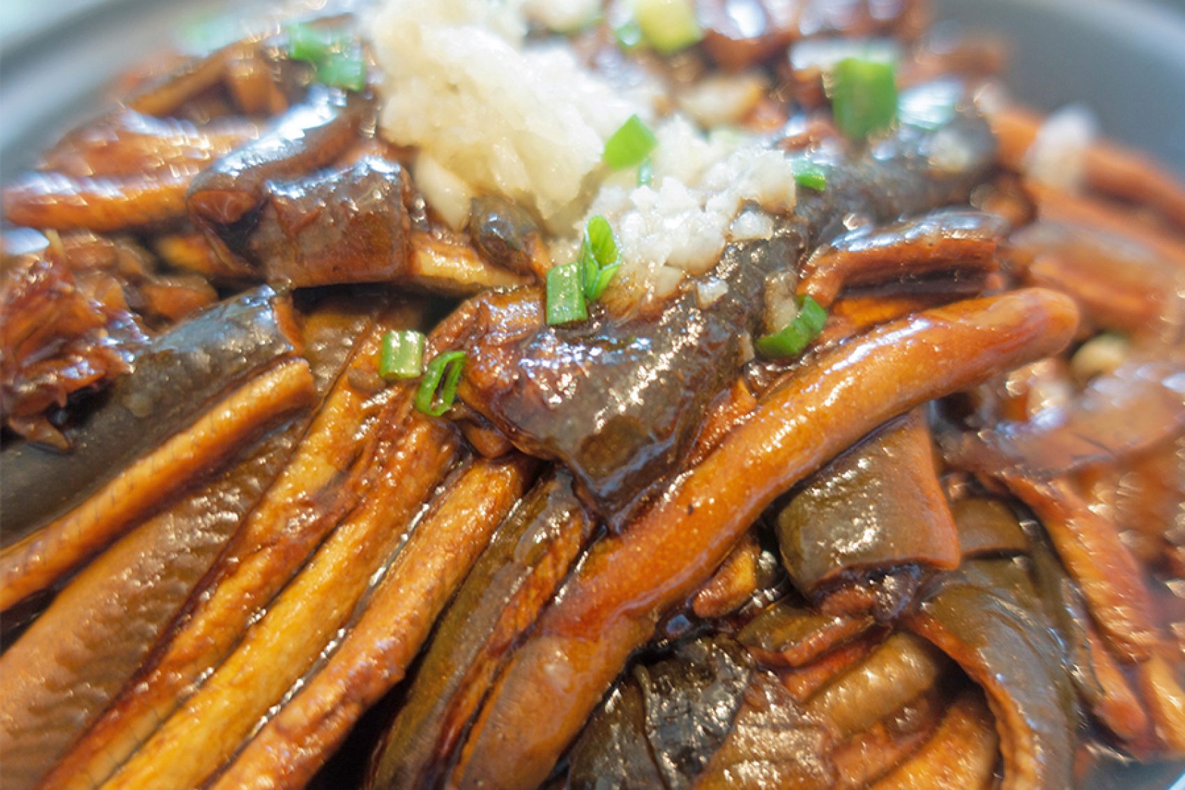 Ningbo-style stir-fried eel at Dong Fu Yuan Restaurant