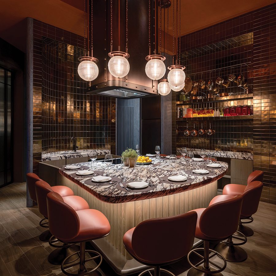 Salisterra high table dining