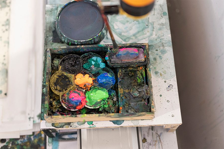 A paint palette