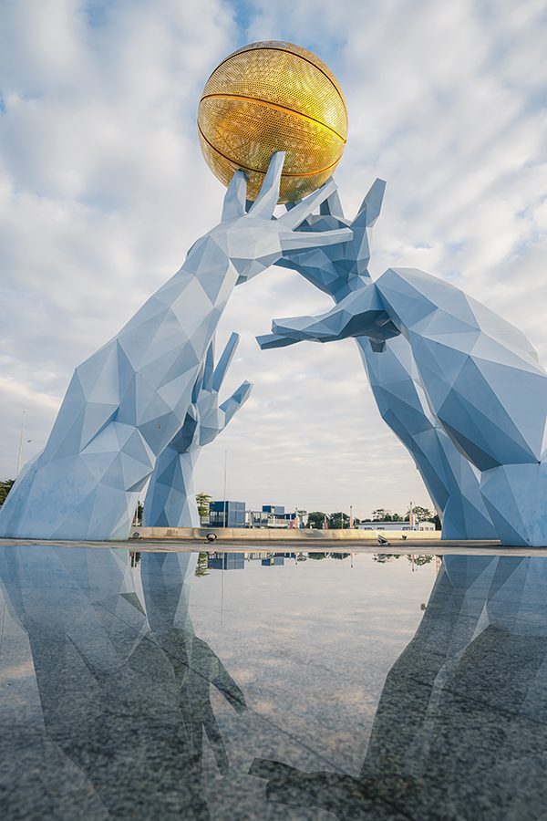 Golden ball in Dongguan