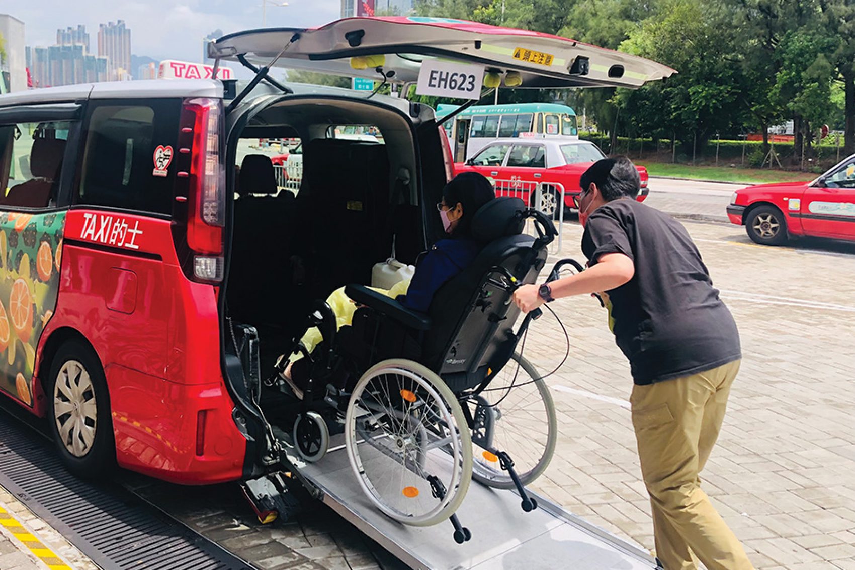Wheelchair-friendly taxis