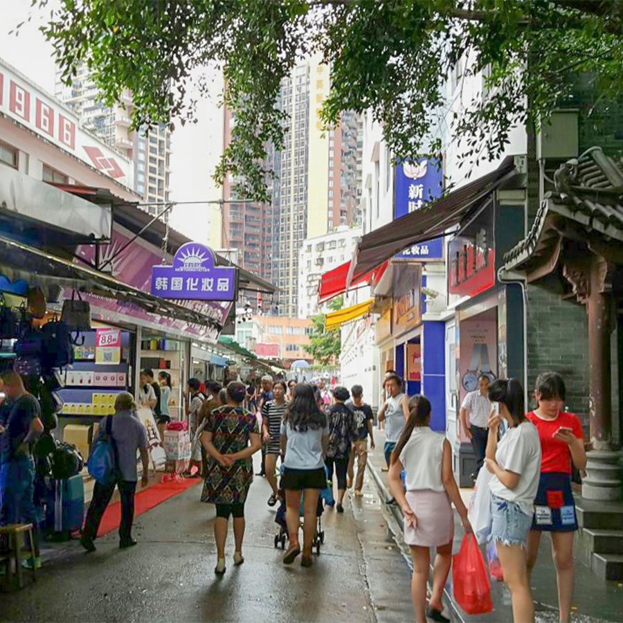 Chun ying street, sha tau kok, hong kong