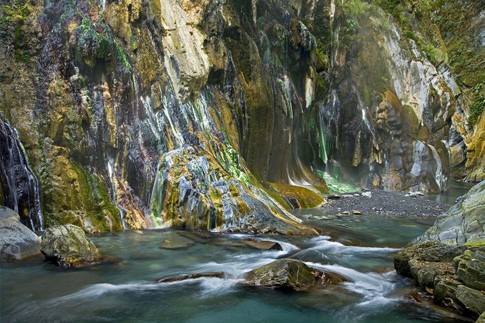 A view of Lisong Hot Springs in Taiwan China
