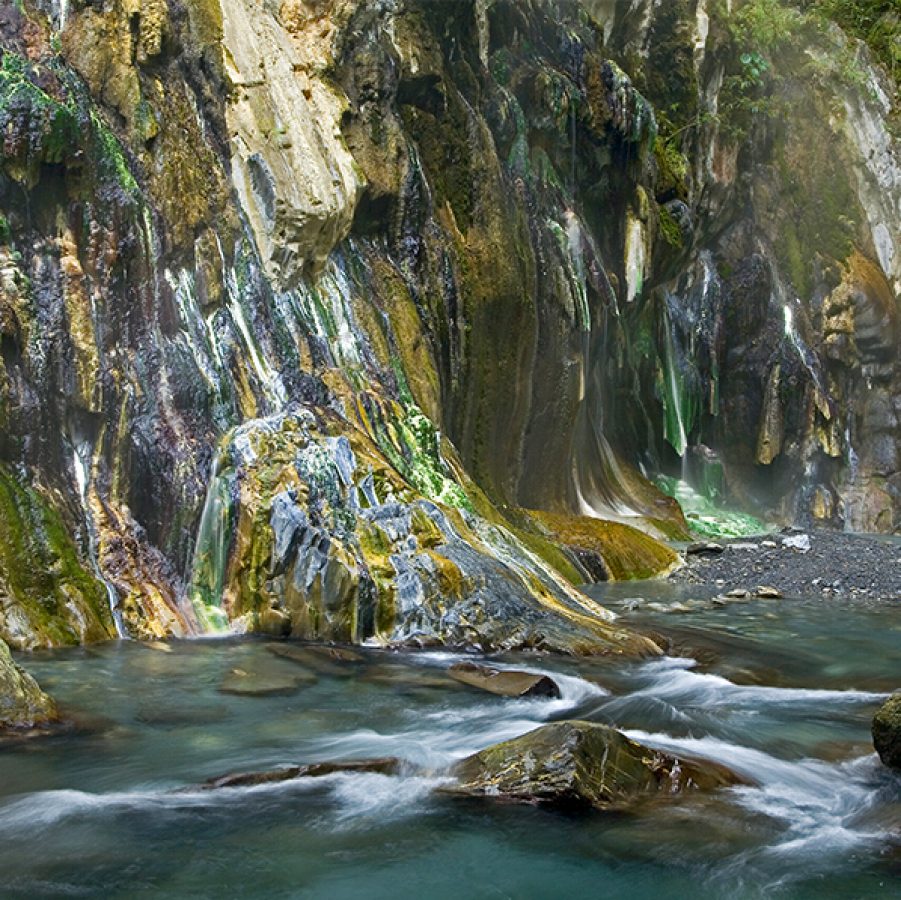 A view of Lisong Hot Springs in Taiwan China