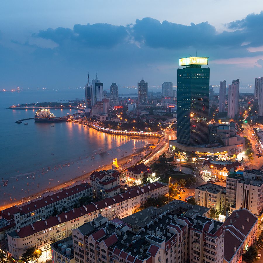 Qingdao's west downtown area