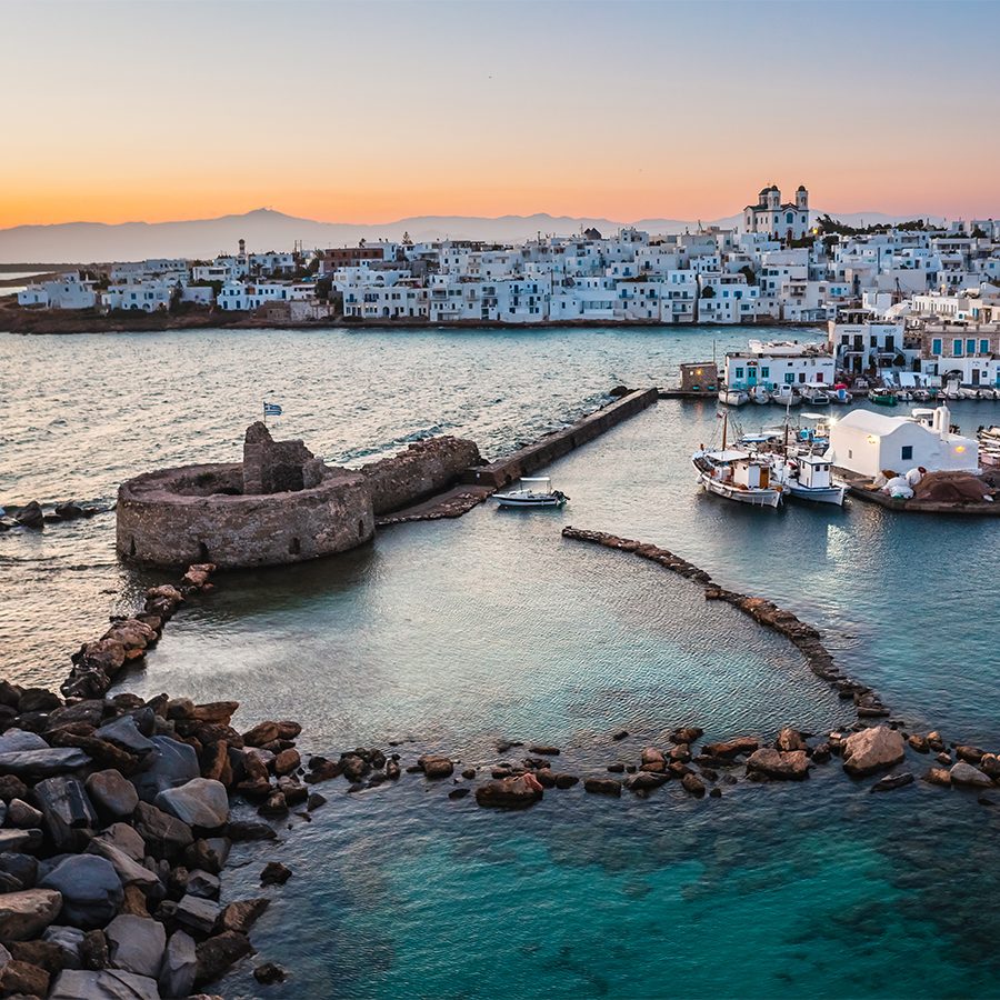 Paros harbour, Greece