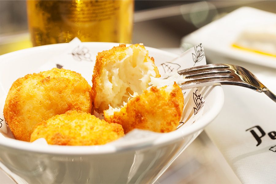 Cod fish fritters from Barra Perello in Barcelona