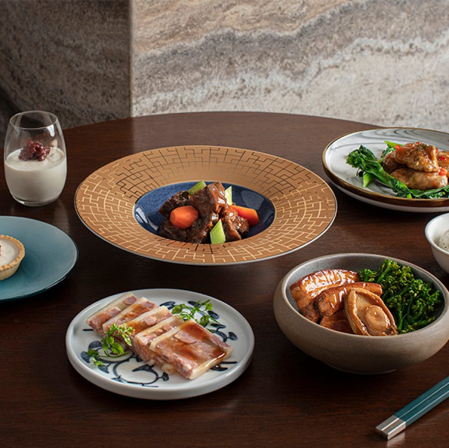 A selection of dishes available in our Business class cabins
