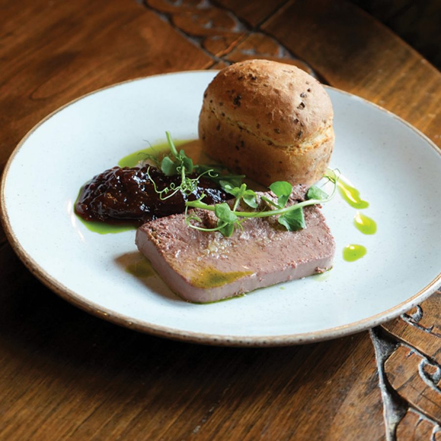 The Porch House, Stow-on-the-Wold pate and bread roll